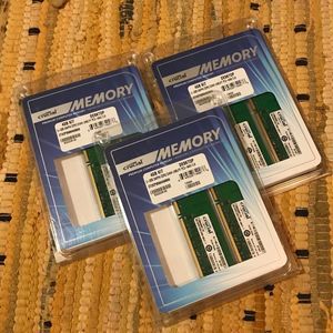 3-Packs •Crucial Memory• 4GB Kit (2GBx2)